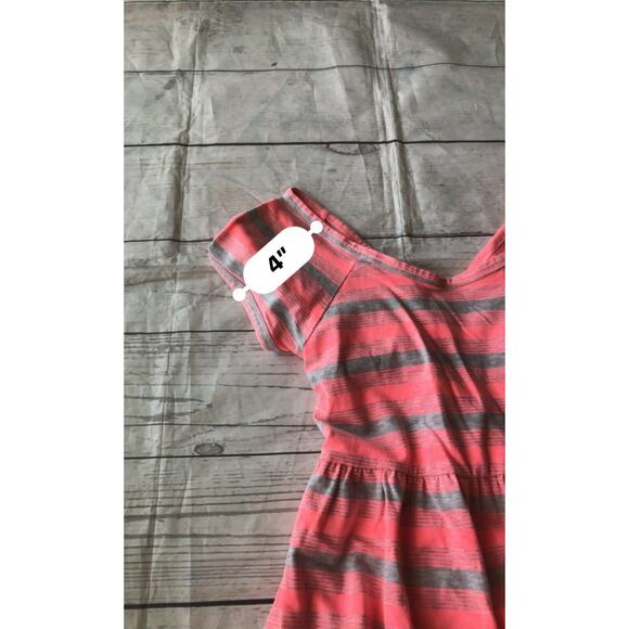 Code Bleu Girl’s Pink Gray Striped Dress Kid’s Youth Size Large - Picture 8 of 9